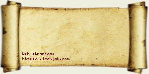 Anđela Vidojković vizit kartica